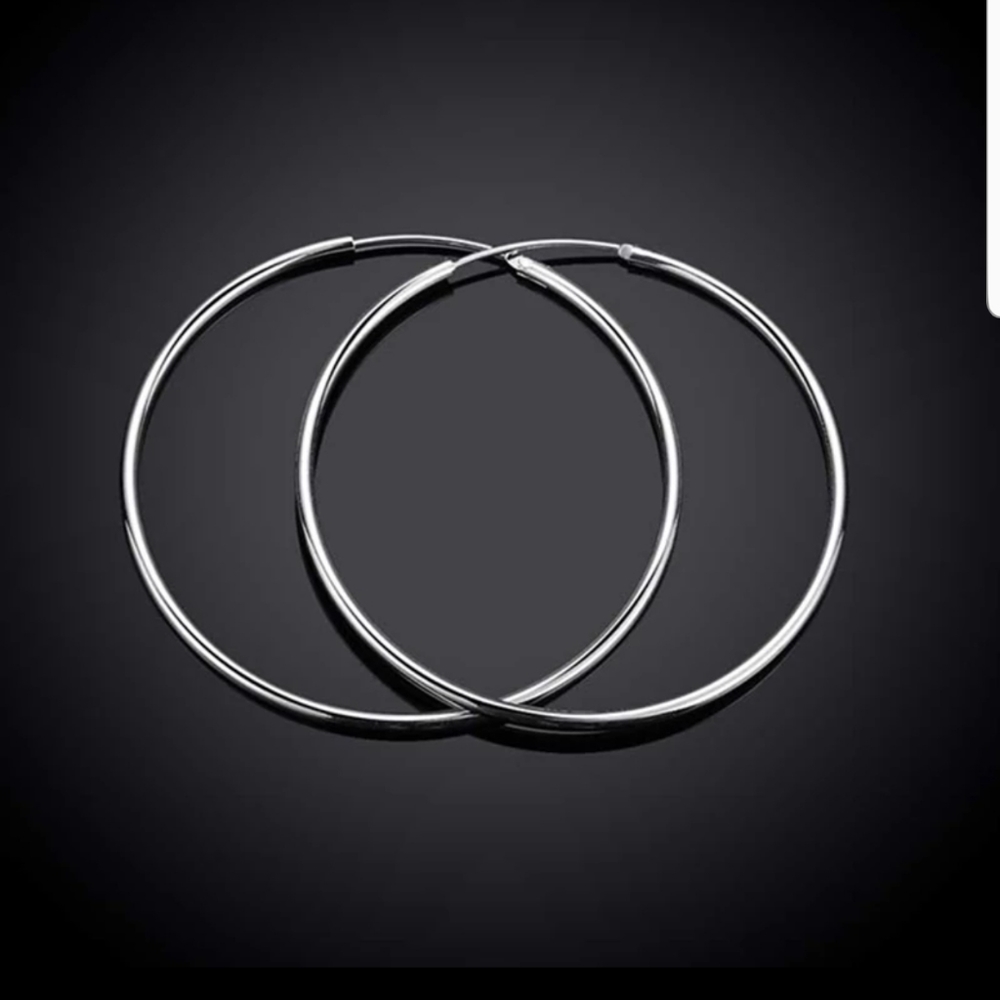Round Hoop Earrings
